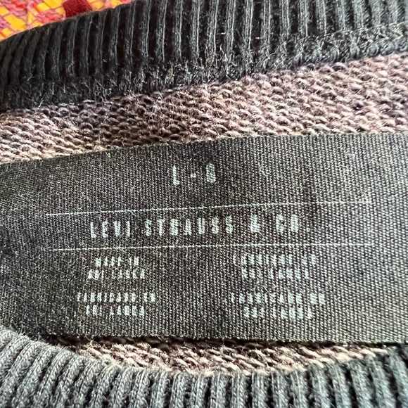 Mens Levi Strauss & Co. Cotton Blend Pull Over Crewneck Sweater - Picture 3 of 7